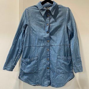Oversized ASOS Denim Shirt Size 6, EUC